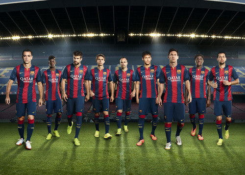 Barcelona unveil new home kit for 2014/15 season