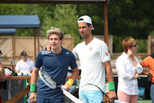 direct-news:  Niall playing tennis with Novak Djokovic. 02/8/14 