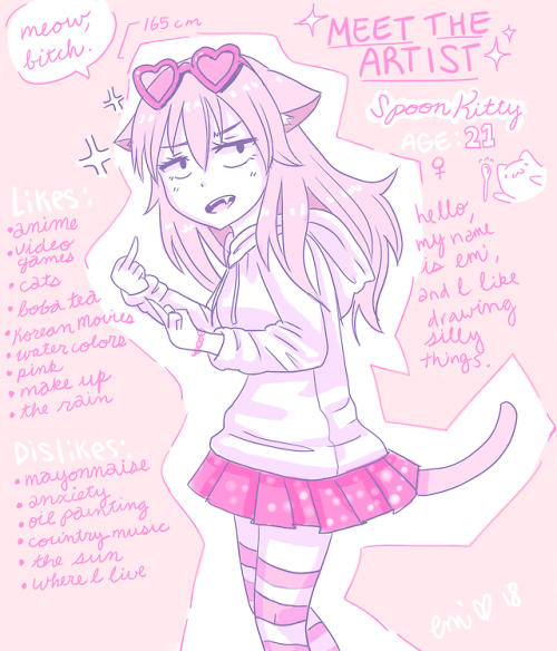 I drew this a while ago, but i thought it would work well for the Meet The Artist tag. My friend was