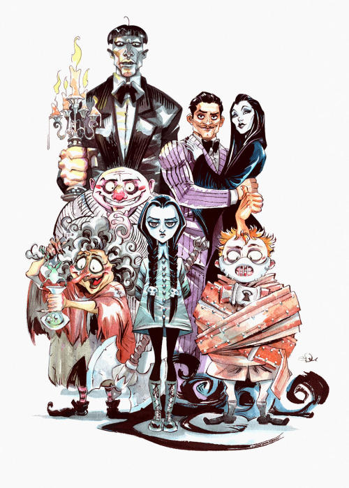 johnny-dynamo:The Addams Family by Eduardo