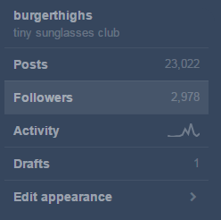 burgerthighs:  SO CLOSE TO 3000 FOLLOWERS