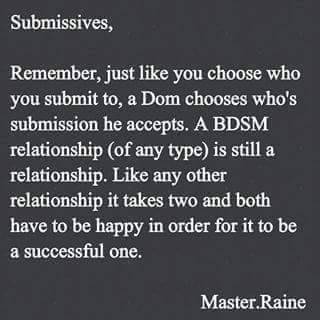 daddydomshouse: Yes, this sometimes gets “lost” when discussions of BDSM relationships c