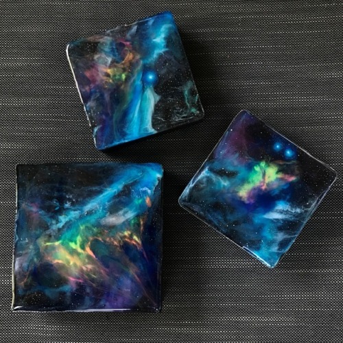 sosuperawesome: Galaxy Collection Dishes, Coasters and Paintings  Lanchen Mihalic  #Etsy #Galaxy  