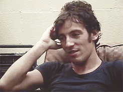brucespringsteenfuckyeah:Bruce being as cute as he can be in an interview by Bob Harris in 1978.