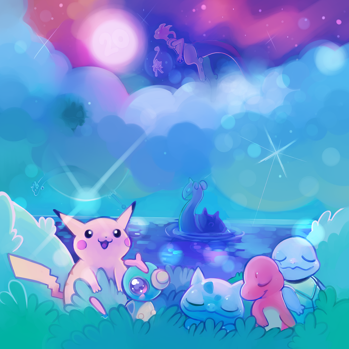 qt-milk:  Happy 20th Anniversary Year to POKEMON!Pokemon means so much to me! Its