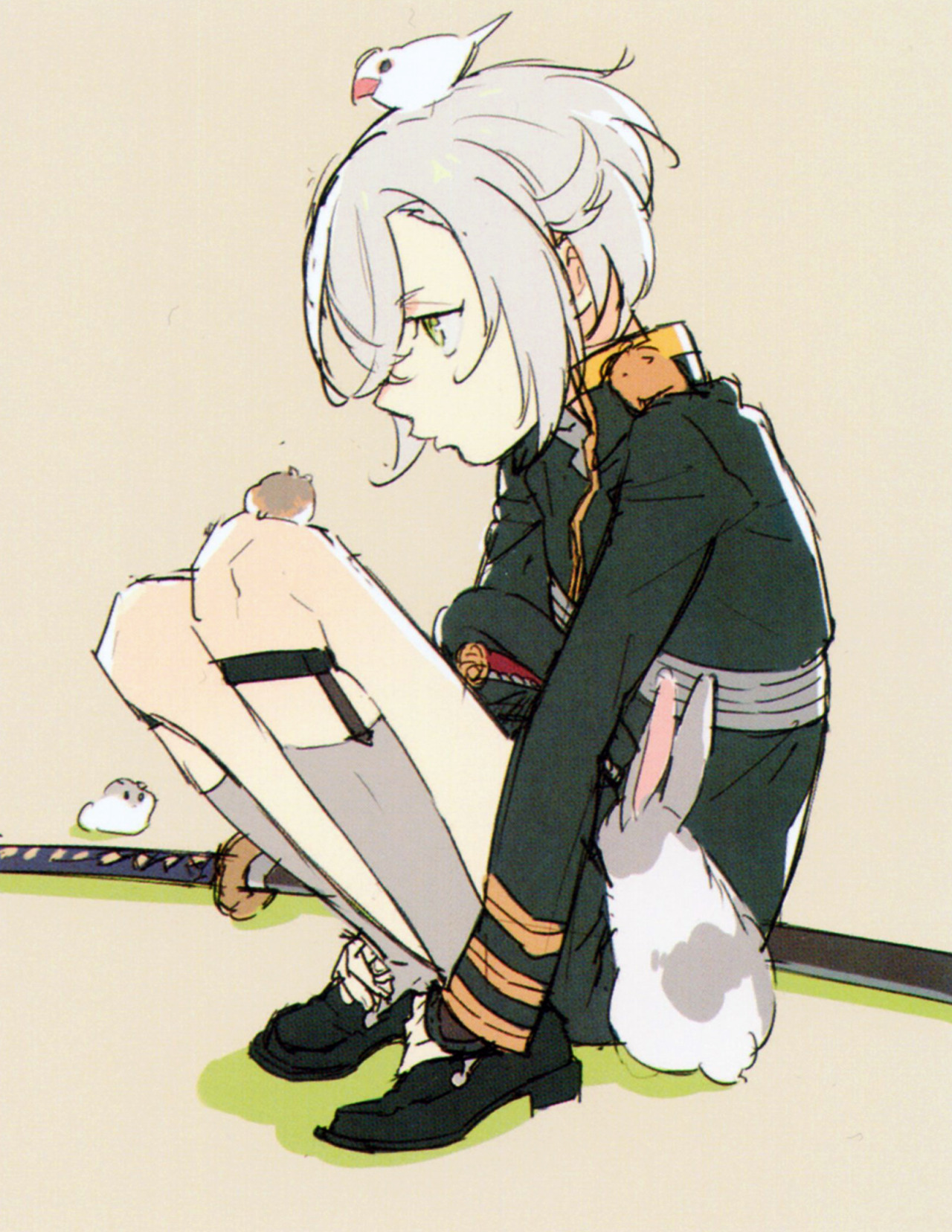 tumtumtumimacatlover:  Samonji post More scans from Touken Ranbu Giga ;w; Hotarumaru