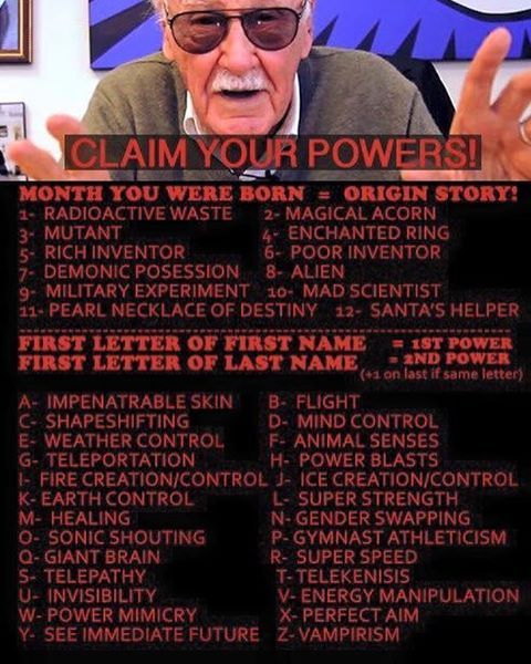 gagavazquez:  I’m a #9 military experiment with #t #telekinesis and #w #powermimicry . What is yours? #marvel #marvelcomics #marvelcinematicuniverse #marvelcomicsuniverse #marvellegends #mcu #avengers #theavengers #stanlee