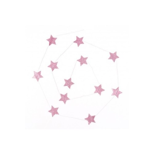 Stars Garlands - Pink - Smallable ❤ liked on Polyvore