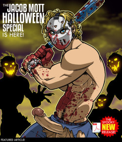 classcomics:  The Jacob Mott HALLOWEEN Special has arrived in time for All Hallow’s Eve! And what a horny, spooky, naughty treat it is!No one loves Halloween more than Jacob Mott! Discover his dark passion in this collection of Halloween-themed pin-ups