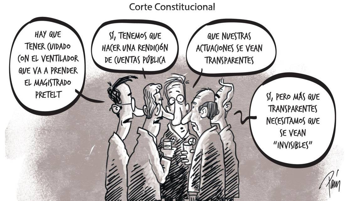 Corte Constitucional.
Caricatura de Esteban París publicada el miércoles 25 de marzo de 2015 en El Colombiano.