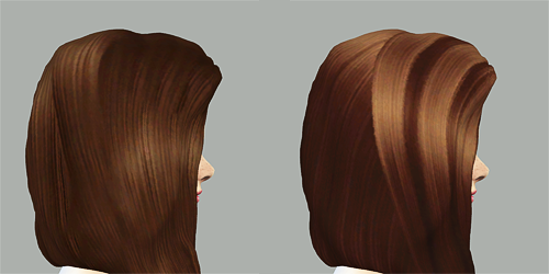 As promised, I tried retexturing the Artemis hair by MissFortuneSims, and I am sad to announce I may