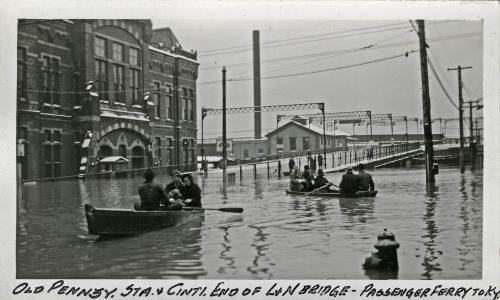 January 26th,1937, the Ohio River’s gauge levels reached 79.9 feet in Cincinnati. 25 feethigher than