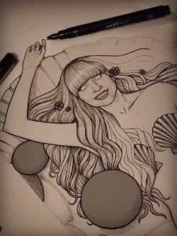 dollychops:  &lsquo;Aphrodite Lady&rsquo; (unfinished) 