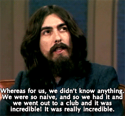thebeatlesordie:George Harrison explaining the first time he and John Lennon ever did LSD.