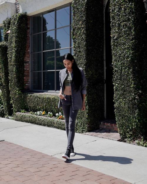 laleali:  Relaxed and cool in grey… #Nordstrom 2/4 (at Melrose Place LA)