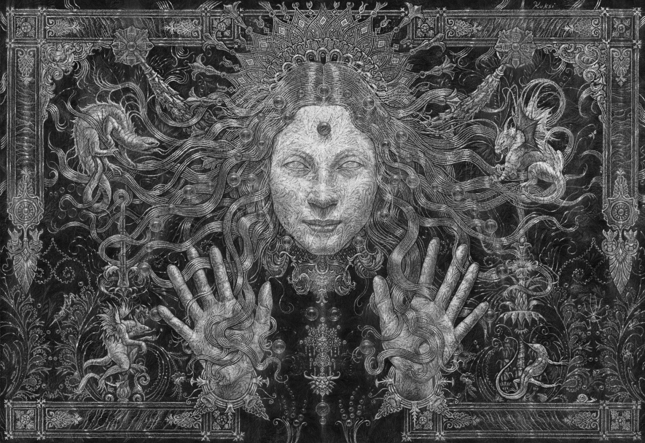 fer1972:   Drawings by Kris Kuksi 1. Song for Irina 2. Lucifer Before the entrance