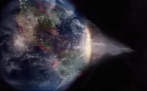 sixpenceee:  Hypothetical Example of how a Black Hole Would Destroy EarthPictures obtained from this video.Follow me on FaceBook.