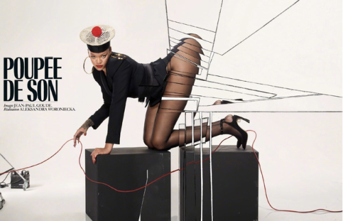 femmequeens - Rihanna photographed by Jean-Paul Goude for Vogue...