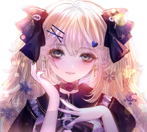 Gothic ribbon girl　(顔アップ版)