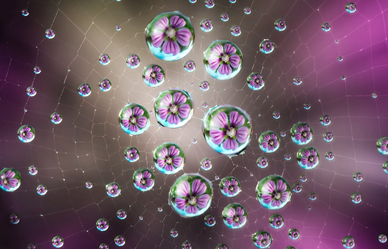 nubbsgalore:  photos by alberto ghizzi panizza of a wasp spider and flowers reflected