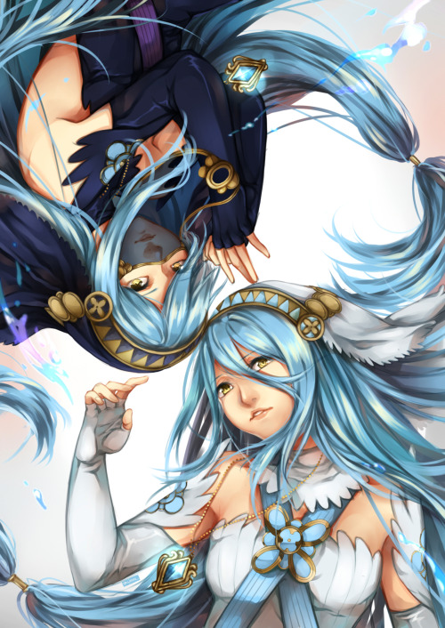 manaketechar:    ※ Permission to upload this work was granted by the artist.      アクア by nachtimmel 