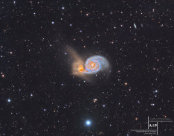 just–space:  The Whirlpool Galaxy and