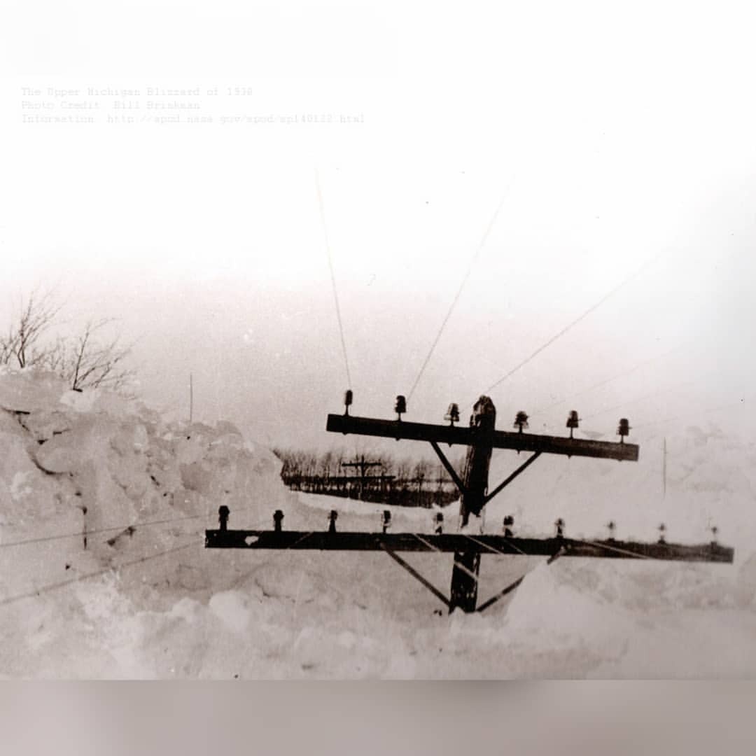 The Upper Michigan Blizzard of 1938 #nasa #apod #snow #blizzard #snowdrift #wind