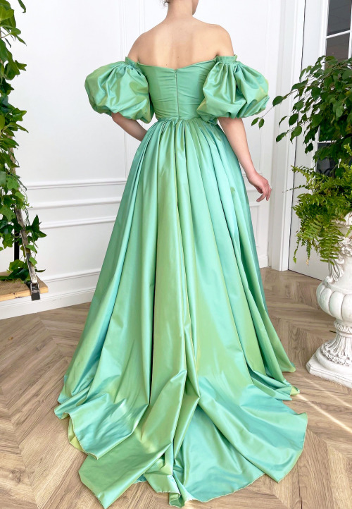 Teuta Matoshi ‘Emerald Iridescent’ & ‘Royal Sunshine’ Gowns