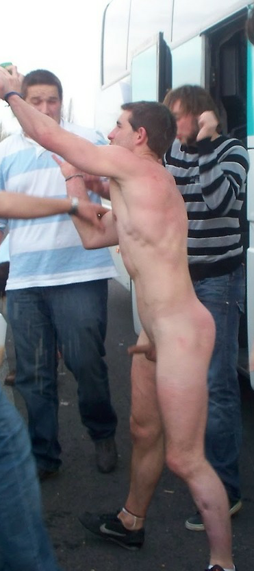 benstarknaked:  Here’s what I am hoping - his mates stripped him naked and are