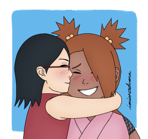 iminnerdvana: quick sarada + chouchou doodle