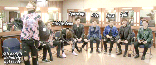 myeondolf:Their reactions when Suho ended the interview awkwardly