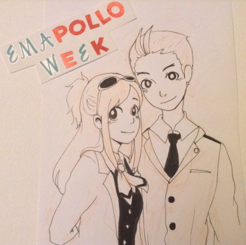 ughlawyers:Emapollo Week! Let’s do this! [[The Ema&amp;Apollo drawing used here is by