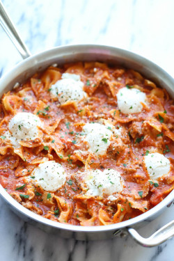 nom-food:  Easy one pot lasagna