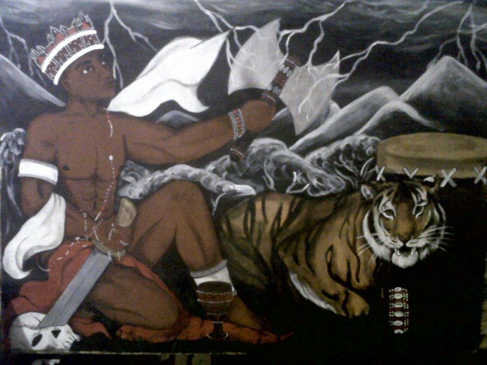 divinemoon:  Beautiful Yoruban art of the Orishas! Starting at the top: Yemaya, Obatala,