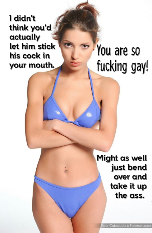 slut-for-sissies:  Guess this better not tell her what he did next… 