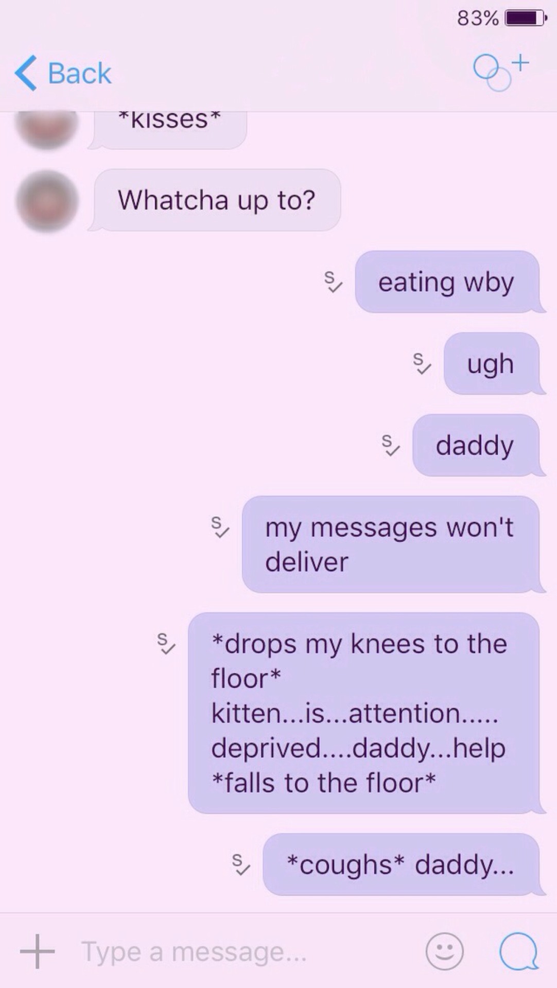 bebe-fille:  when your messages won’t deliver to daddy 😔💔