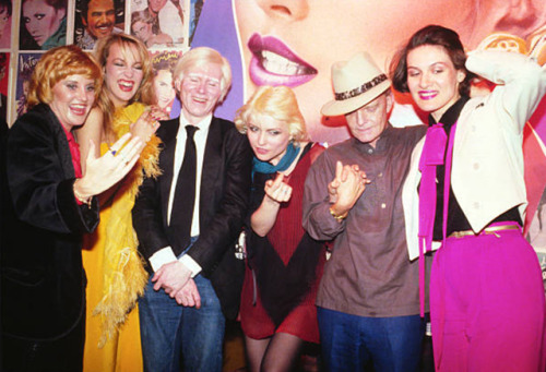 twixnmix: Lorna Luft, Jerry Hall, Andy Warhol, Debbie Harry, Truman Capote, and Paloma Picasso at th