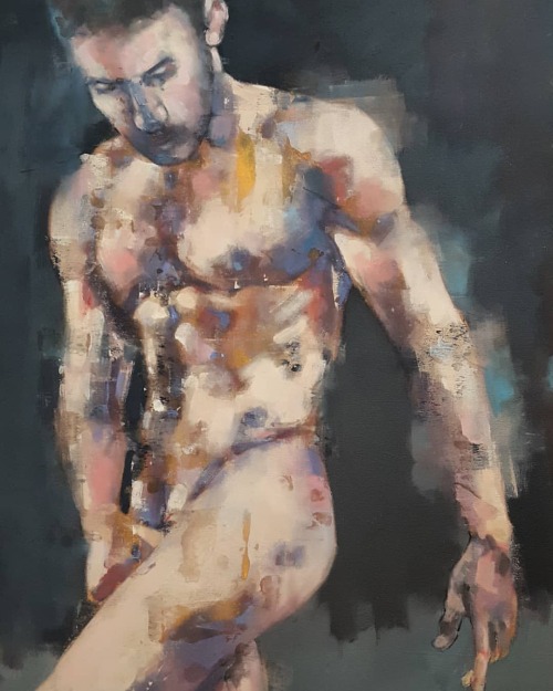 &lsquo;Banished&rsquo; is a male figure in oils on canvas 91x61cm #fineart #visualart #oilpa