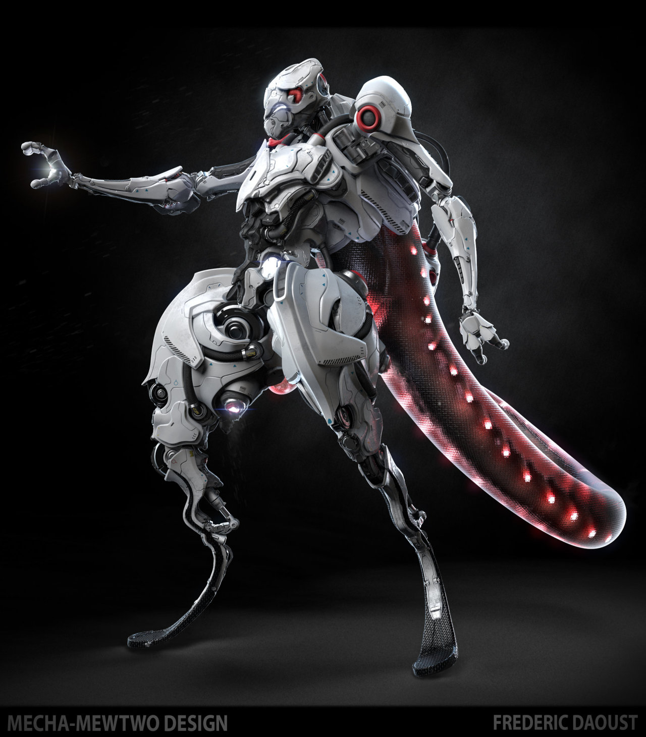 cyberclays:  Mecha mewtwo design - by Frederic Daoust“3d design done in ZBrush”All