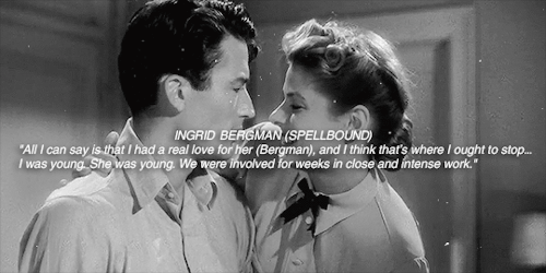 gpecks: Gregory Peck cited that his favorite leading ladies were Audrey Hepburn, Ingrid Bergman and 