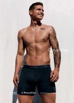 Noseascortess:    James Rodriguez For Calvin Klein.    