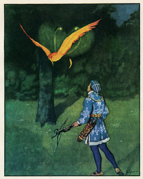 cair–paravel:Artuš Scheiner, illustration for Zlatovláska (Princess Goldie) by Karel Jaromír Erben.
