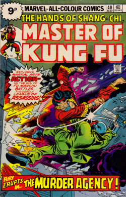 Master of Kung Fu, No. 40 (Marvel Comics, 1976). Cover art by Gil Kane.From Oxfam in Nottingham.