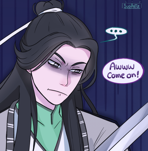 “Ah-Qiao, who are you showing this long face to?" 