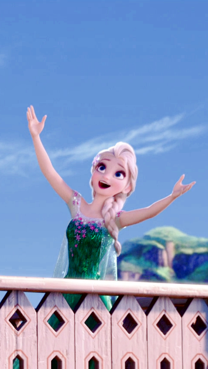 waltyensidworld:  Elsa on Frozen Fever phone backgrounds (requested by hausofspears)