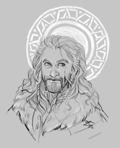 faerytale-wings:another commission i dont think i ever posted. sketchy Fili