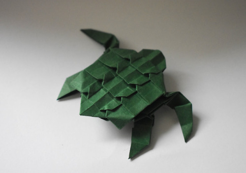 Baby Sea Turtle designed by Neige A. | instructions | folded byI like how simple and clean this desi