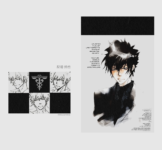 naruzumake:  top 25 fav characters [ as voted by my followers ] — [ 01 / 25 ]—