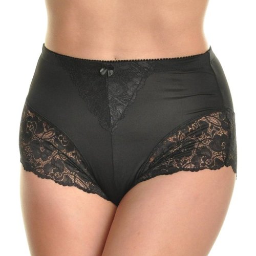luxury-lingerie-shapewear: These high-waisted briefs have a cute lace accent around the thighs and a