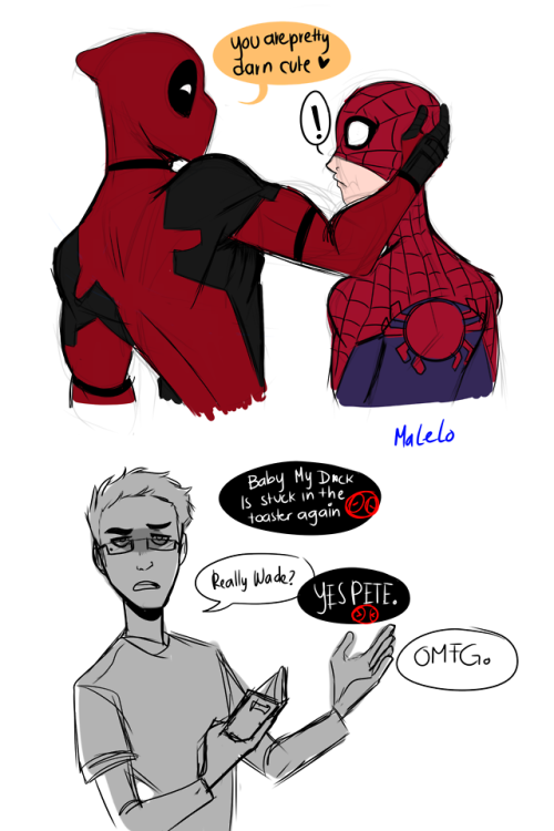 askspideybabyboy - wade is being, wade. –Spiderman